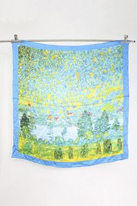 KLIMT &quot;The Forest Slope in Unterach on Attersee&quot; - silk art scarf