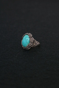 vintage 925 silver &amp; turquoise ring