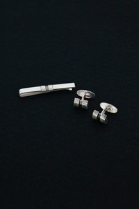 denmark made 925 silver tie pin &amp; cuff links set