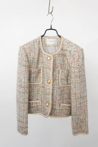DANIEL D PARIS - wool &amp; silk tweed jacket