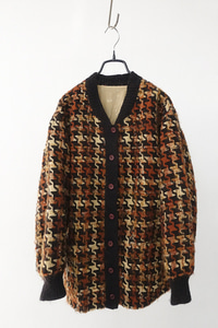vintage tweed knit jacket