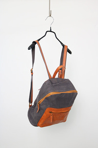 leather &amp; canvas backpack