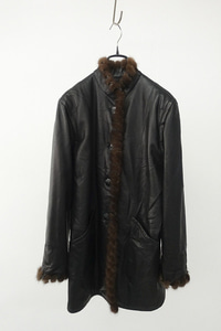 KASTORIA BARCELONA - leather &amp; mink coat