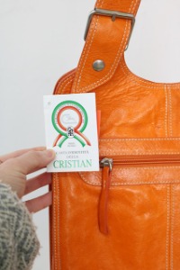 CRISTIAN made in italy - cow leather bag