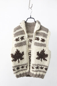 vintage cowichan knit vest