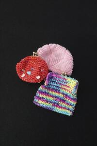 cute knit coin purse