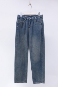 vintage wide denim pants (25-28)