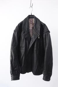 90&#039;s vintage italian men&#039;s leather jacket