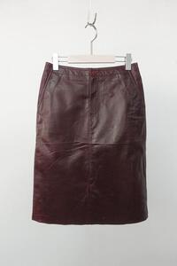 UNITED ARROWS PINK LABEL - leather skirt (27)