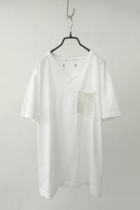 JUN HASHIMOTO - leather pocket t shirts
