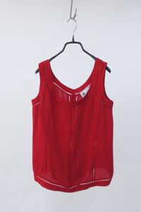 80‘s JEANNE LANVIN PARIS made in france - pure silk sleeveless top