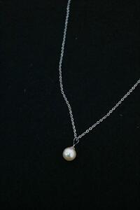pearl &amp; 925 silver necklace