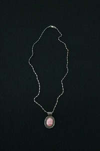 vintage silver &amp; gem stone necklace