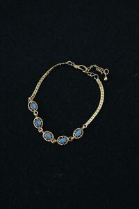 chain &amp; stone bracelet