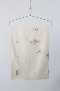 vintage linen blended table fabric