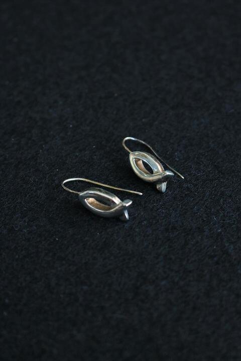 925 silver ear clip - fish 4