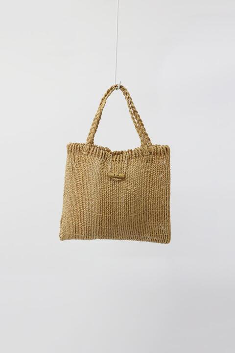 vintage sisal hemp bag