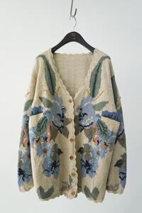 80&#039;s vintage knit cardigan