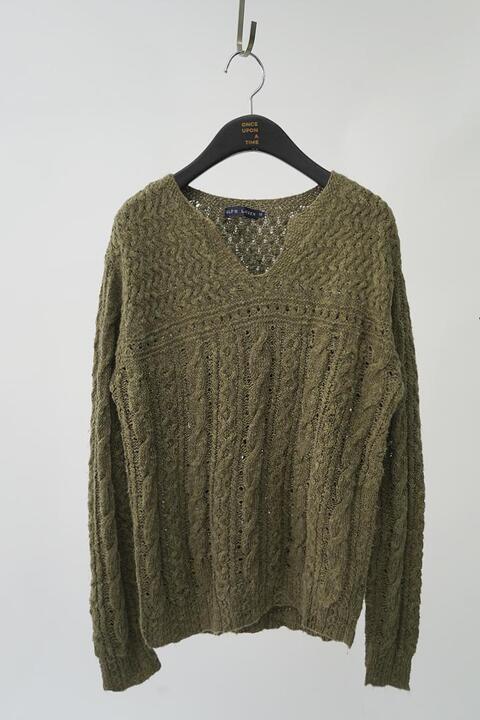 RALPH LAUREN - linen blended knit top