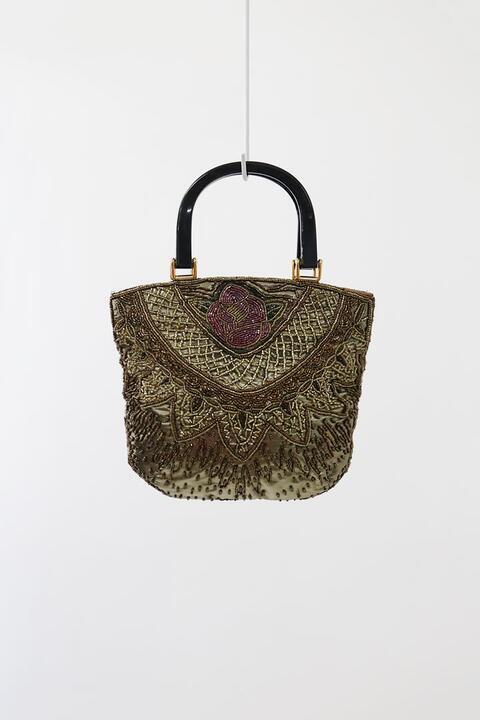 vintage women&#039;s beads bag