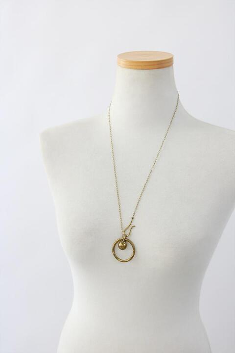 hand made gold plate silver necklace