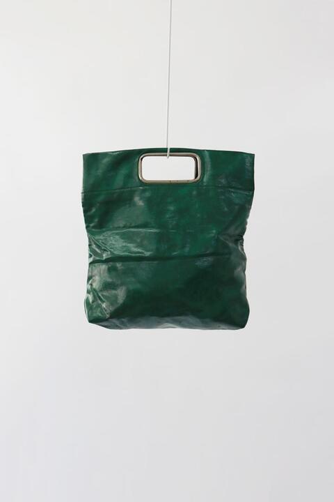 vintage leather clutch bag
