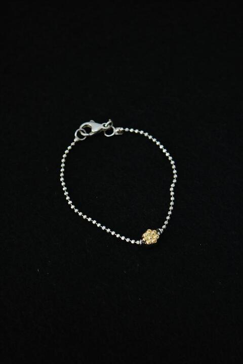 silver &amp; 18k gold bracelet