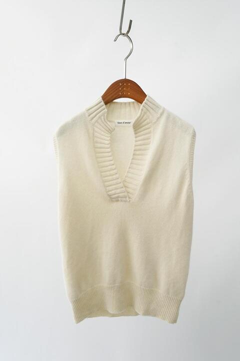 TANT D&#039; AMOUR - pure cashmere knit vest