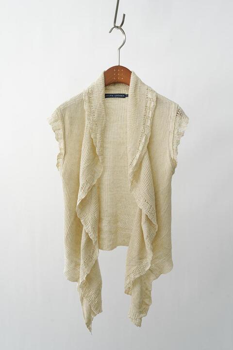 RALPH LAUREN - linen blended knit vest
