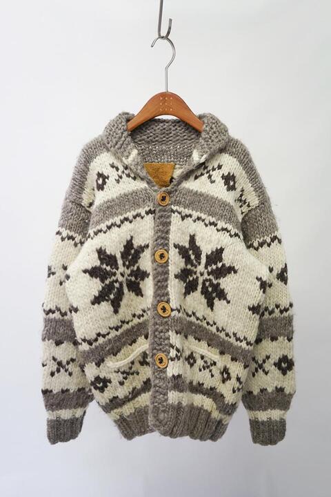 vintage canada cowichan knit jacket