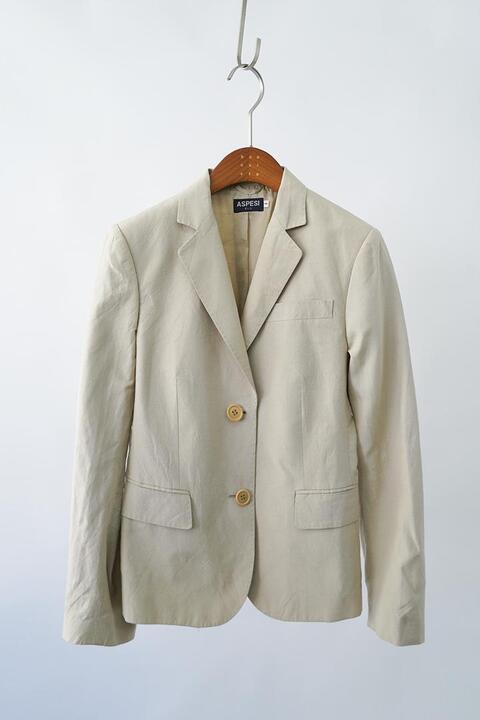 ASPESI - linen &amp; silk blended jacket