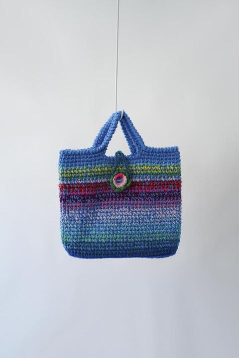 hand made knit tote