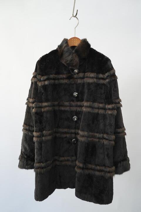 silk &amp; fur reversible coat
