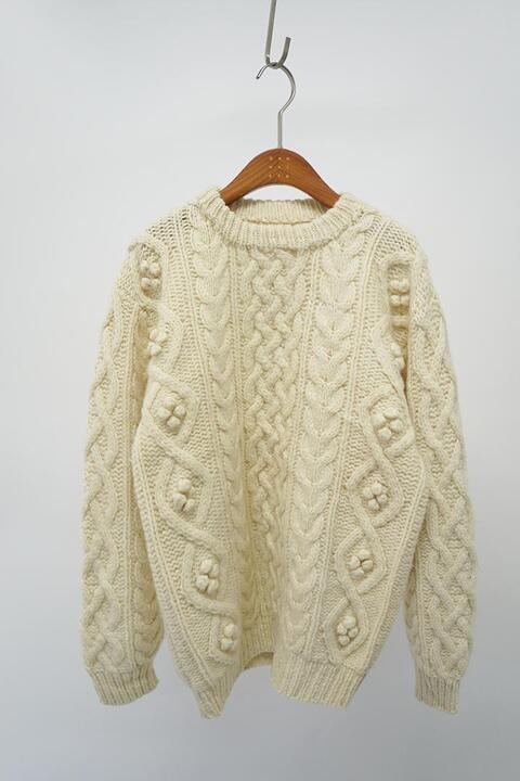 vintage aran knit sweater