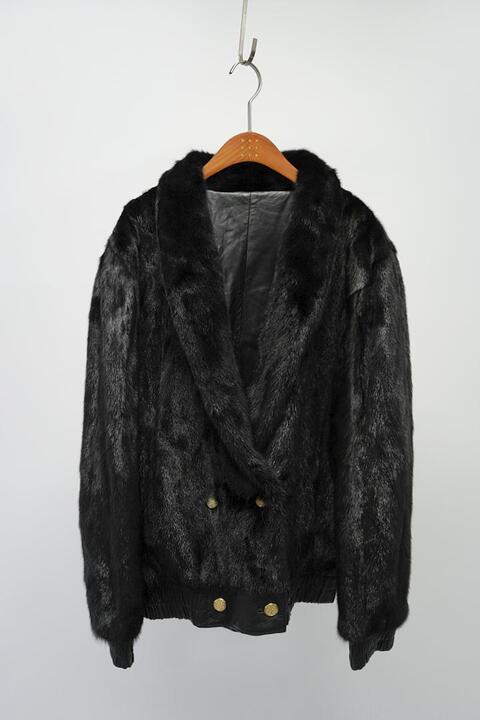 women&#039;s mink fur &amp; leather reversible jacket