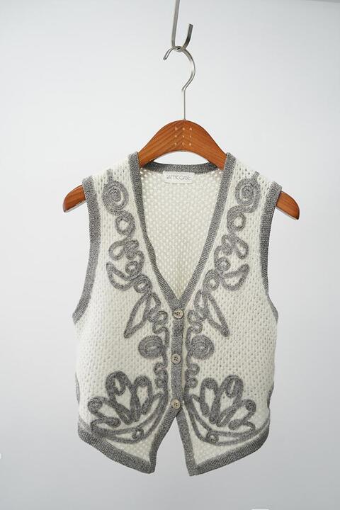 RAFFKE OASE - angora wool blended knit vest