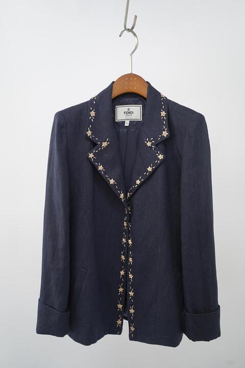 70&#039;s FENDI made in italy - women&#039;s linen jacket