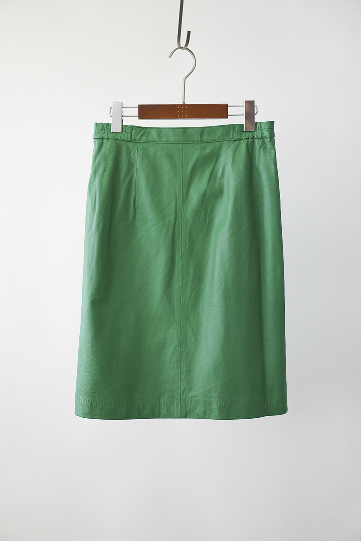 90&#039;s italy leather skirt ()
