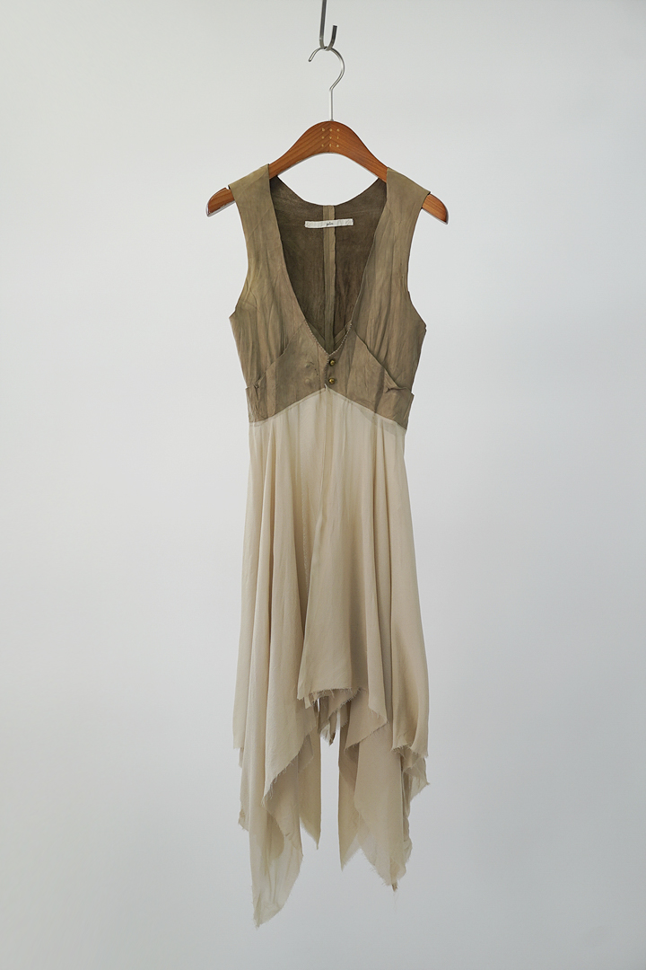 GOLEM made in france - leather &amp; silk onepiece